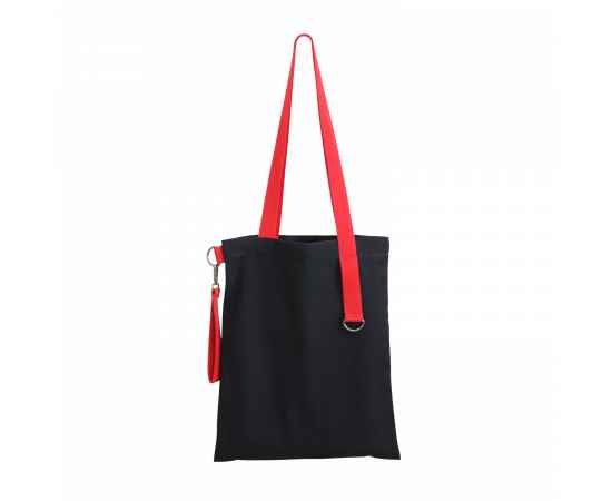 Шоппер Superbag black (чёрный с красным), Цвет: чёрный с красным, изображение 3