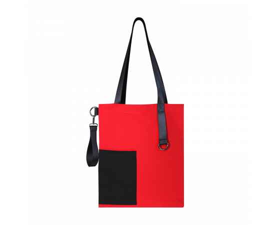 Шоппер Superbag Color (красный с чёрным), Цвет: красный с чёрным, изображение 2