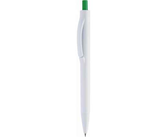 Ручка IGLA COLOR Белая с зеленеой кнопкой 1033.02