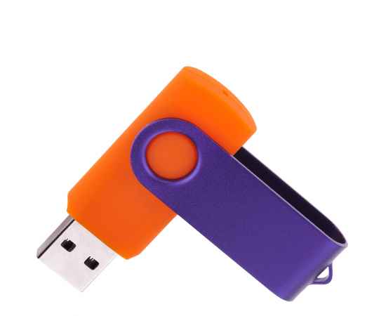 Флешка TWIST COLOR MIX Оранжевая с фиолетовым 4016.05.11.16ГБ, изображение 2