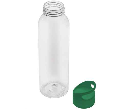 Бутылка для воды BINGO 630мл. Прозрачная с зеленым 6071.20.02, изображение 3