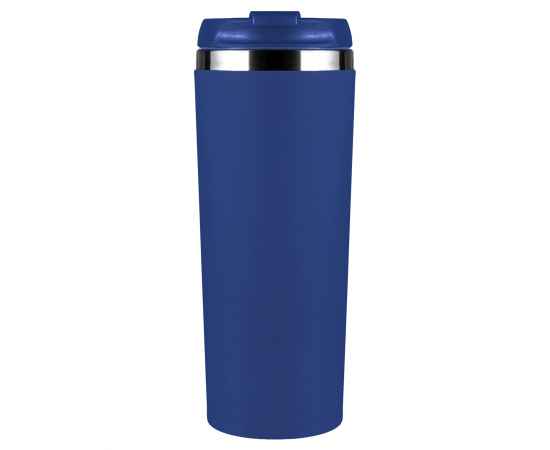 Термокружка KOMO SOFT COLOR 420мл. Темно-синяя с темно-синей крышкой 6060.14, изображение 2