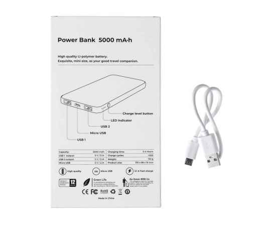 Внешний аккумулятор ENERGY PRO, 5000 мА·ч Белый 5008.07, изображение 6