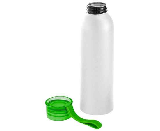 Бутылка для воды VIKING WHITE 650мл. Белая с салатовой крышкой 6143.15, изображение 2
