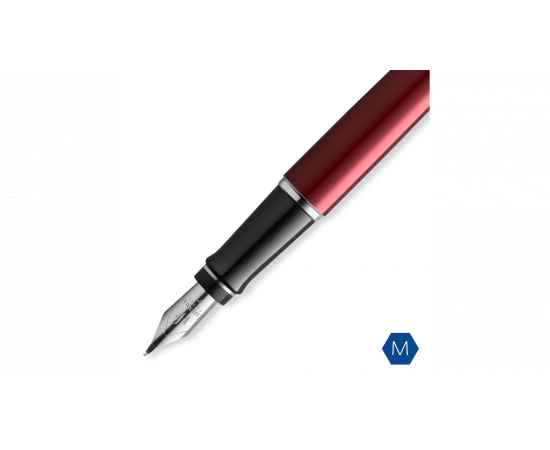 Перьевая ручка Waterman 'Expert Dark Red Lacquer CT Black', перо: M, цвет чернил: blue., изображение 4