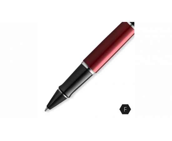 Ручка-роллер Waterman 'Expert Dark Red Lacquer CT Black', стержень: Fblk, изображение 8