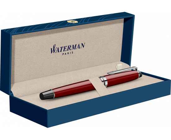 Перьевая ручка Waterman 'Expert Dark Red Lacquer CT Black', перо: M, цвет чернил: blue., изображение 5