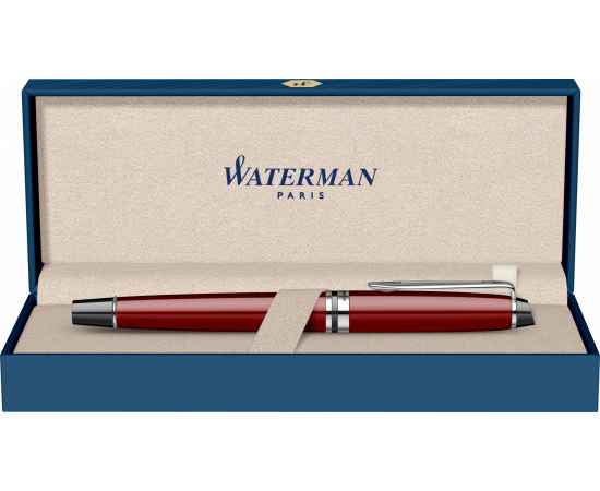 Перьевая ручка Waterman 'Expert Dark Red Lacquer CT Black', перо: M, цвет чернил: blue., изображение 6