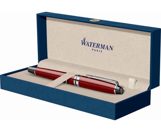 Перьевая ручка Waterman 'Expert Dark Red Lacquer CT Black', перо: M, цвет чернил: blue., изображение 7