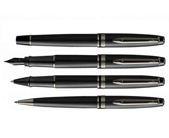 Шариковая ручка Waterman Expert Black, цвет чернил Mblue, в подарочной упаковке, изображение 7