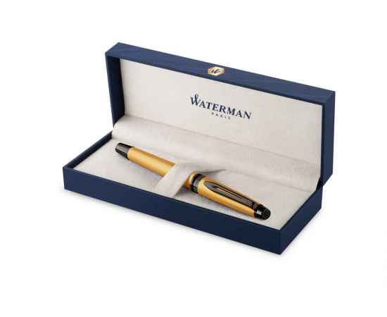 Ручка- роллер WatermanExpert GoldF BLK в подарочной упаковке, изображение 2