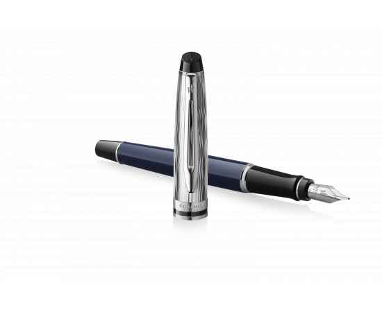 Перьевая ручка Waterman Expert22 SE deluxe Blue CT, перо: F, цвет: Blue, в подарочной упаковке, изображение 4