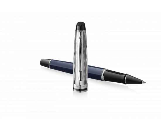 Ручка-роллер Waterman Expert22 SE deluxe Blue CT, цвет: Black, в подарочной упаковке, изображение 3