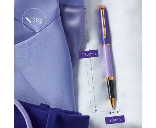 Ручка роллер Waterman Hemisphere Colour Blocking Purple GT, стержень: F, цвет: Black, в подарочной упаковке, изображение 6