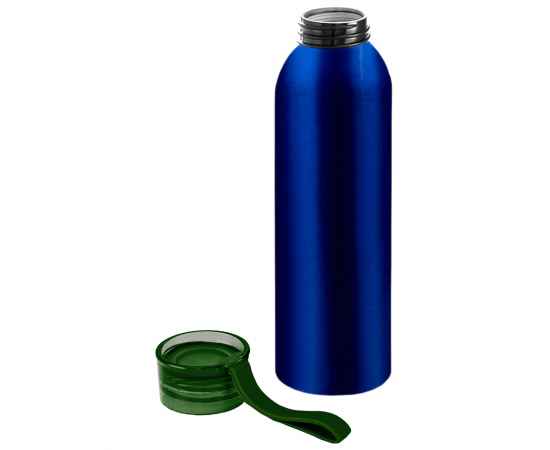 Бутылка для воды VIKING BLUE 650мл. Синяя с зеленой крышкой 6140.02, изображение 2