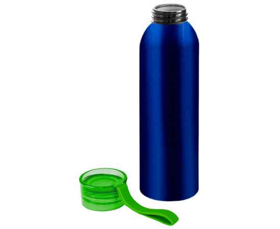 Бутылка для воды VIKING BLUE 650мл. Синяя с салатовой крышкой 6140.15, изображение 2