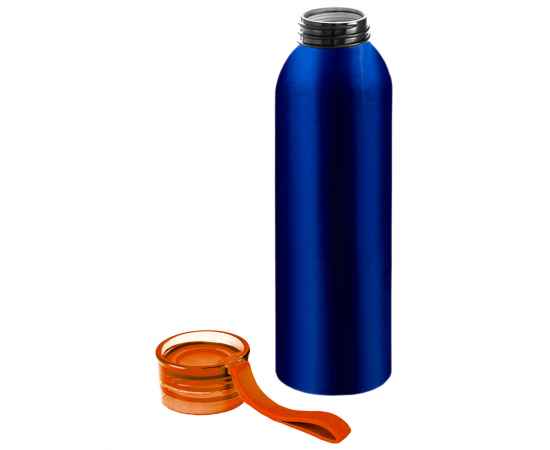 Бутылка для воды VIKING BLUE 650мл. Синяя с оранжевой крышкой 6140.05, изображение 2