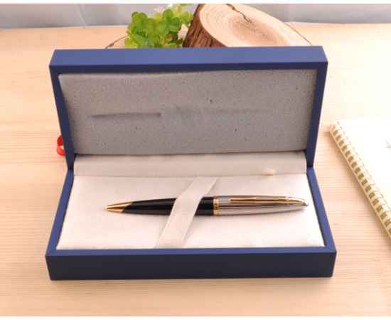 Шариковая ручка Waterman Carene De Luxe, цвет: Black/Silver, стержень: Mblue, изображение 8