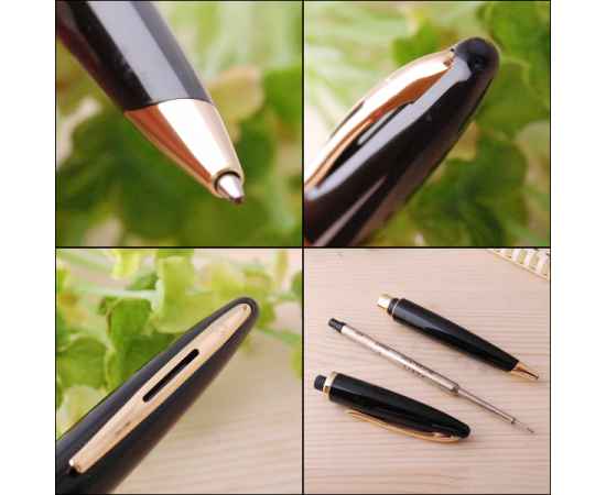 Шариковая ручка Waterman Carene, цвет: Black GT, стержень: Mblue, изображение 6