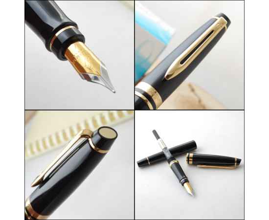 Перьевая ручка Waterman Expert 3, цвет: Black Laque GT, перо: F, изображение 8