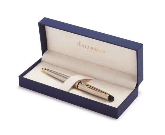 Шариковая ручка Waterman Expert 3, цвет: Stainless Steel GT, стержень: Mblue, изображение 4