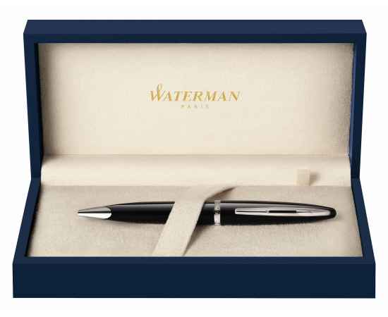 Шариковая ручка Waterman Carene, цвет: Black ST, стержень: Mblu, изображение 2