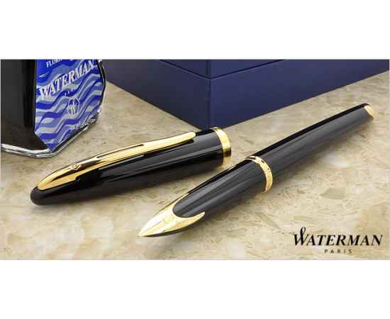 Перьевая ручка Waterman Carene, цвет: Black GT, перо: F, изображение 3