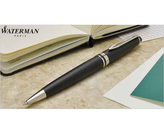 Шариковая ручка Waterman Expert 3, цвет: MattBlack CT, стержень: Mblue, изображение 3