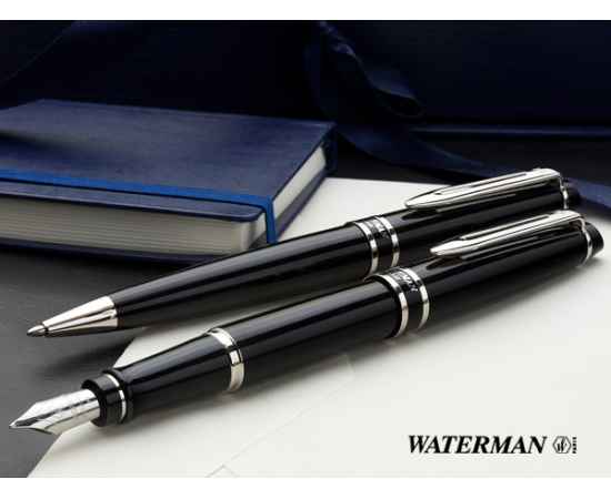 Перьевая ручка Waterman Expert 3, цвет: Black CT, перо: F, изображение 10