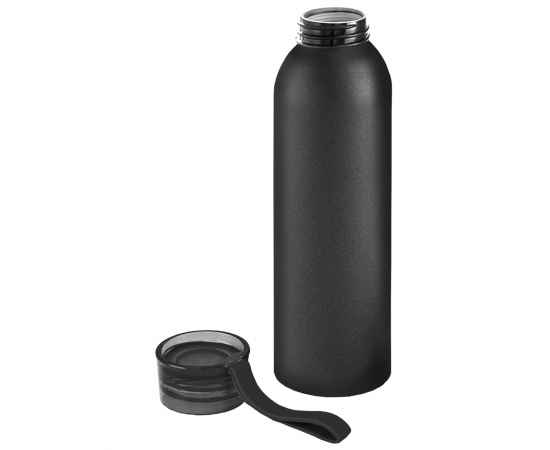 Бутылка для воды VIKING BLACK 650мл. Черная с черной крышкой 6142.08, изображение 2