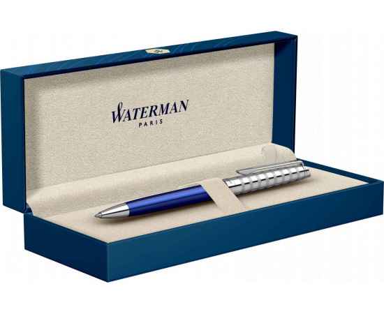 Шариковая ручка Waterman Hemisphere French riviera Deluxe BLU LOUNGE в подарочной коробке, изображение 4