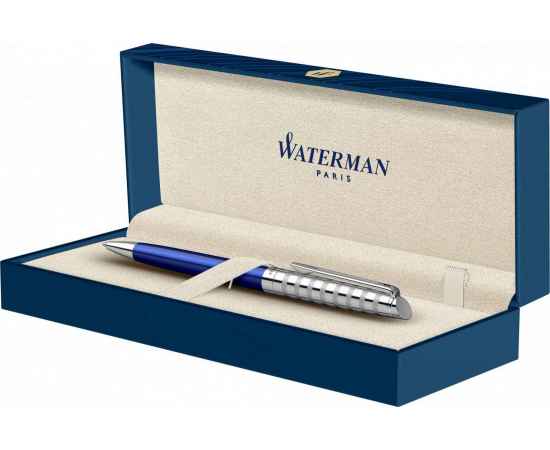 Шариковая ручка Waterman Hemisphere French riviera Deluxe BLU LOUNGE в подарочной коробке, изображение 5