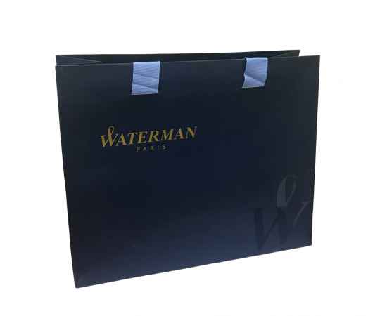 Подарочный набор Шариковая ручка Waterman Hemisphere Entry Point Stainless Steel with Black Lacquer с чехлом, изображение 6