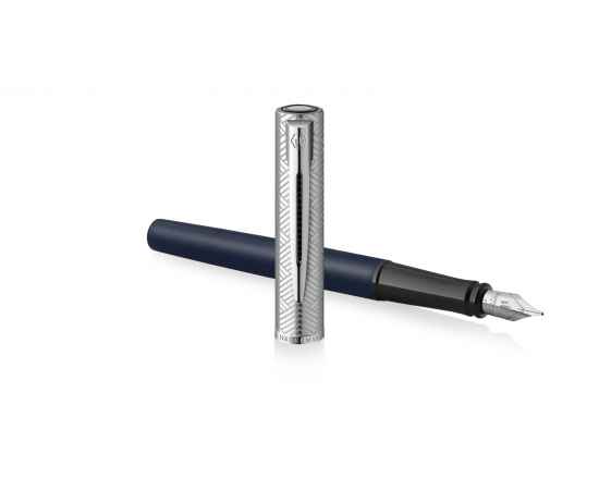 Перьевая ручка Waterman Graduate Allure Deluxe Blue, перо: F, цвет чернил: blue, в падарочной упаковке., изображение 4