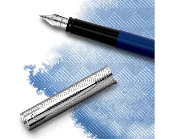 Перьевая ручка Waterman Graduate Allure Deluxe Blue, перо: F, цвет чернил: blue, в падарочной упаковке., изображение 5
