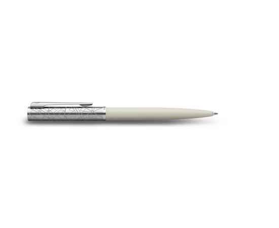 Шариковая ручка Waterman Graduate Allure Deluxe White, стержень: M, цвет чернил: blue, в падарочной упаковке., изображение 4
