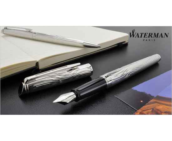Перьевая ручка Waterman Hemisphere Deluxe , цвет: Metal CT, перо: F, изображение 7