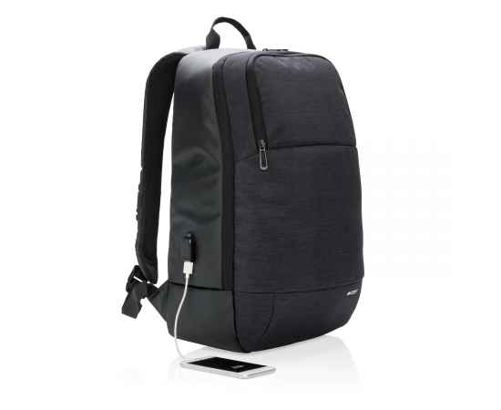 Рюкзак Swiss Peak для ноутбука 15', Черный, Цвет: черный, Размер: Длина 13,5 см., ширина 30 см., высота 45 см., изображение 2