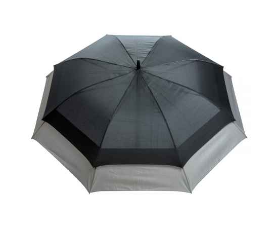 Расширяющийся зонт-антишторм Swiss Peak, d135 см, Черный, Цвет: черный, серый, Размер: , высота 83,5 см., диаметр 135 см., изображение 6