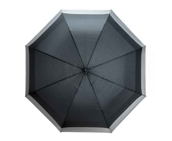 Расширяющийся зонт-антишторм Swiss Peak, d135 см, Черный, Цвет: черный, серый, Размер: , высота 83,5 см., диаметр 135 см., изображение 2