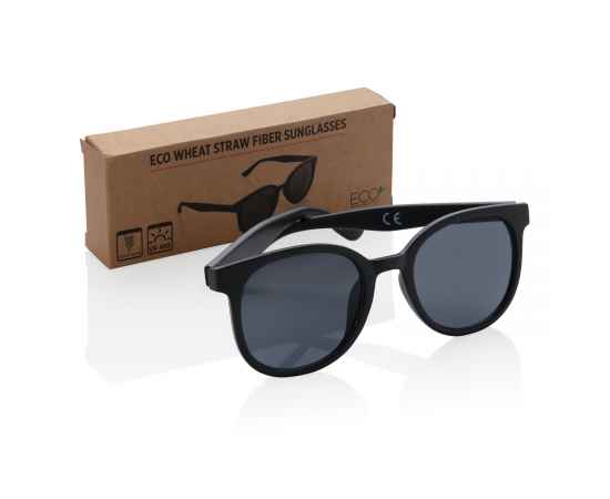 Солнцезащитные очки ECO, Черный, Цвет: черный, Размер: Длина 14,5 см., ширина 2,8 см., высота 5,3 см., изображение 2
