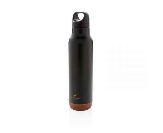 Герметичная вакуумная бутылка Cork, 600 мл, Черный, Цвет: черный, Размер: , высота 29 см., диаметр 7,2 см., изображение 4