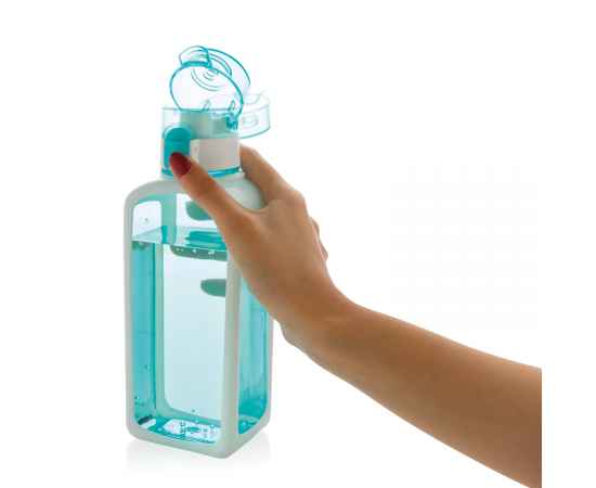 Квадратная вакуумная бутылка для воды, Бирюзовый, Цвет: бирюзовый, Размер: , высота 20,7 см., диаметр 8,8 см., изображение 8