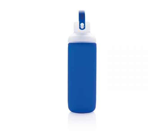 Стеклянная бутылка в силиконовом чехле, Синий, Цвет: синий, Размер: , высота 22,2 см., диаметр 7 см., изображение 6