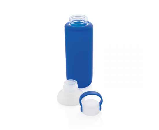 Стеклянная бутылка в силиконовом чехле, Синий, Цвет: синий, Размер: , высота 22,2 см., диаметр 7 см., изображение 7