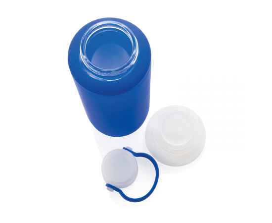 Стеклянная бутылка в силиконовом чехле, Синий, Цвет: синий, Размер: , высота 22,2 см., диаметр 7 см., изображение 8