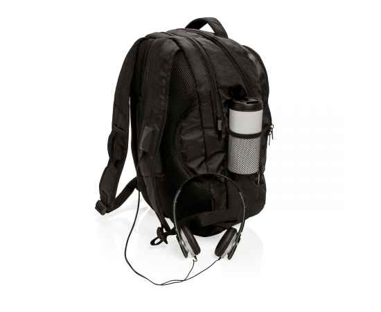 Рюкзак для ноутбука Swiss Peak, Черный, Цвет: черный, Размер: Длина 10 см., ширина 37 см., высота 46 см., изображение 7