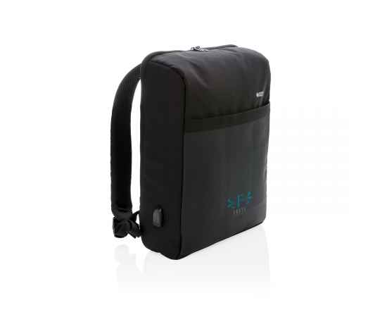 Антикражный рюкзак Swiss Peak 15'  с RFID защитой и разъемом USB, Черный, Цвет: черный, Размер: Длина 30 см., ширина 10 см., высота 43 см., изображение 3