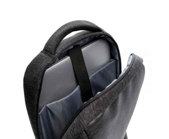 Рюкзак для ноутбука  15', Черный, Цвет: черный, Размер: Длина 29 см., ширина 9,5 см., высота 42 см., изображение 10