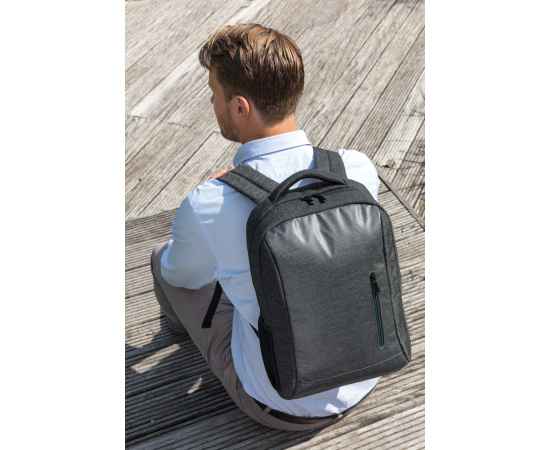 Рюкзак для ноутбука  15', Черный, Цвет: черный, Размер: Длина 29 см., ширина 9,5 см., высота 42 см., изображение 5